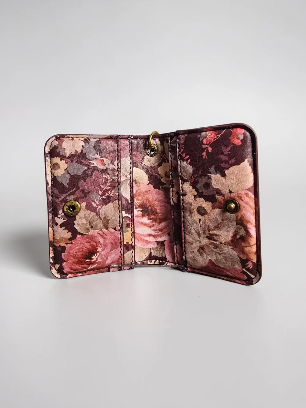 Steve Madden Floral Card Holder Keychain Wallet | NWOT